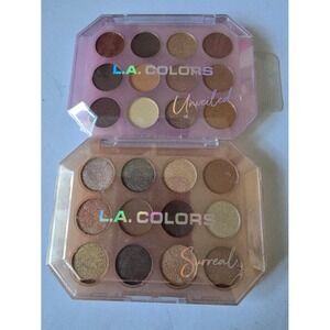 LA Colors 24 Color‎ Eyeshadow Palette Unveiled & Surreal Makeup Set